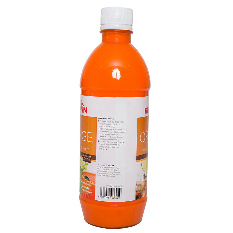 ORANGE FLAVOURED CONCENTRATE 500ML (#601) - Image 3