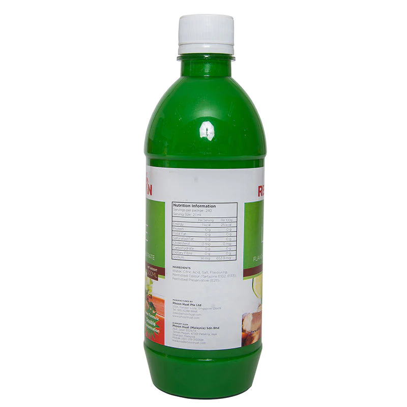LIME FLAVOURED CONCENTRATE 500ML (#618) - Image 3